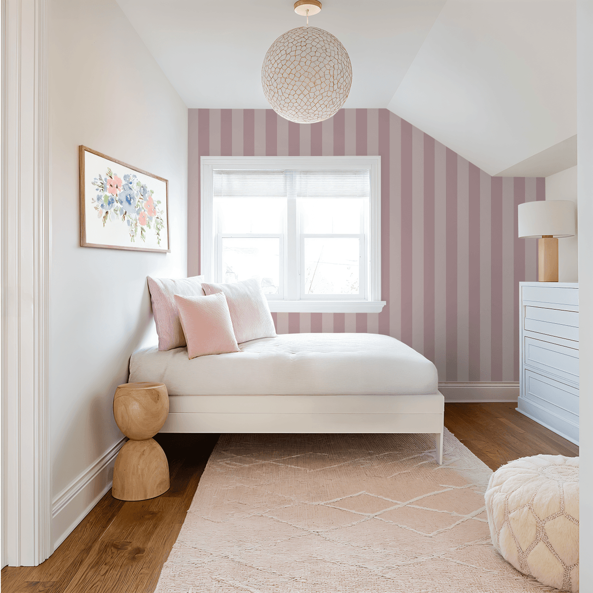 Simply Stripes (Mauve) Wallpaper wallpaper photo 3