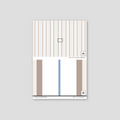 Sample of Montclair Stripes (Blue) Wallpaper