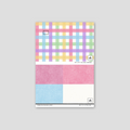 Sample of Bubblegum Gingham (Large) Wallpaper