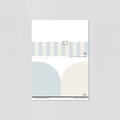Sample of Playful Pickets (Light Blue) Wallpaper