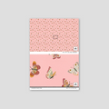Sample of Wandering Wings (Pink) Wallpaper