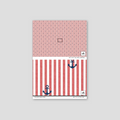 Sample of Anchors Aweigh (Red) Wallpaper