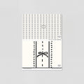 Sample of Cottage Bows (Black) Wallpaper