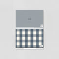 Sample of Willowside Gingham (Blue) Wallpaper