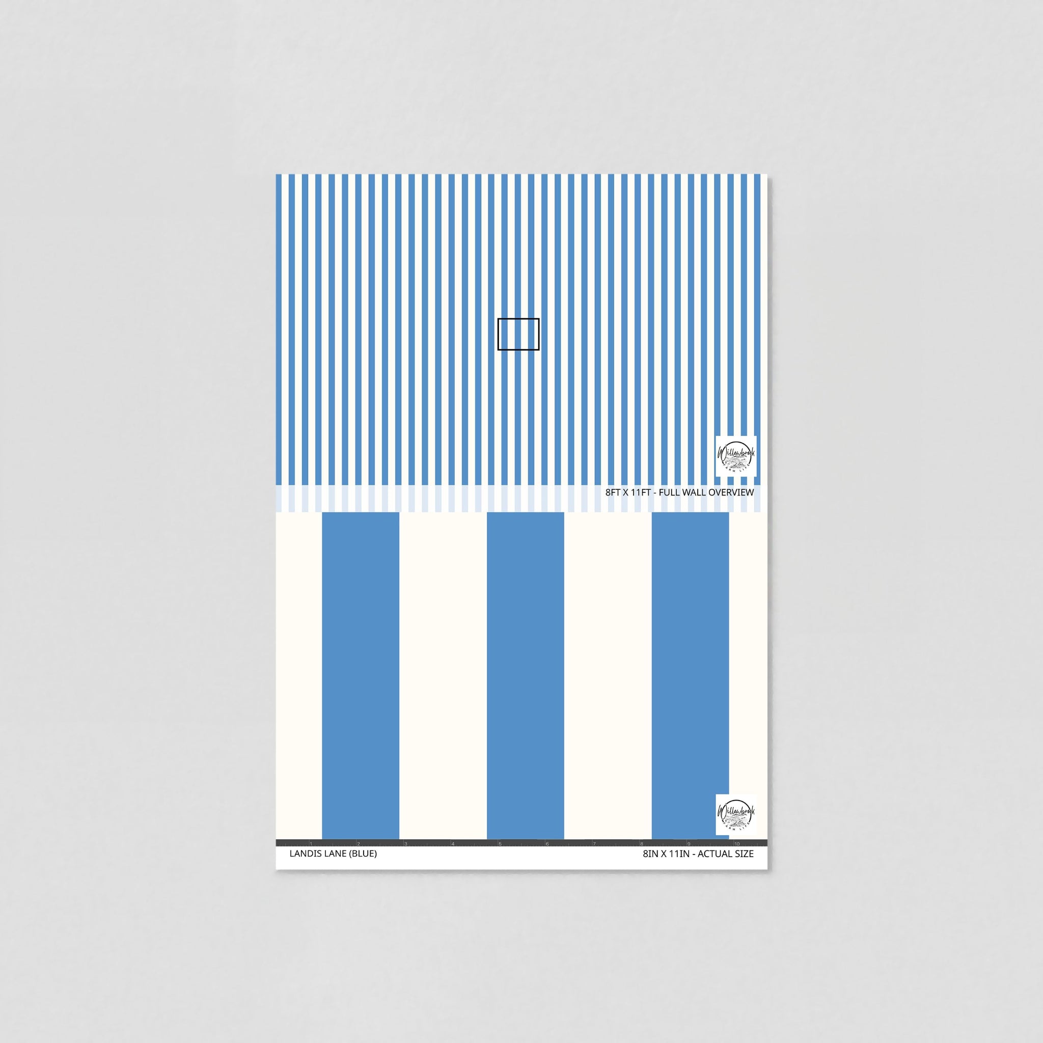 Landis Lane (Blue) Wallpaper