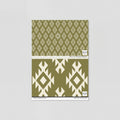 Sample of Temple Threads (Olive) Wallpaper