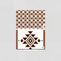 Sample of Western Checker (Red) Wallpaper