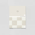 Sample of Woven Check (Beige) Wallpaper