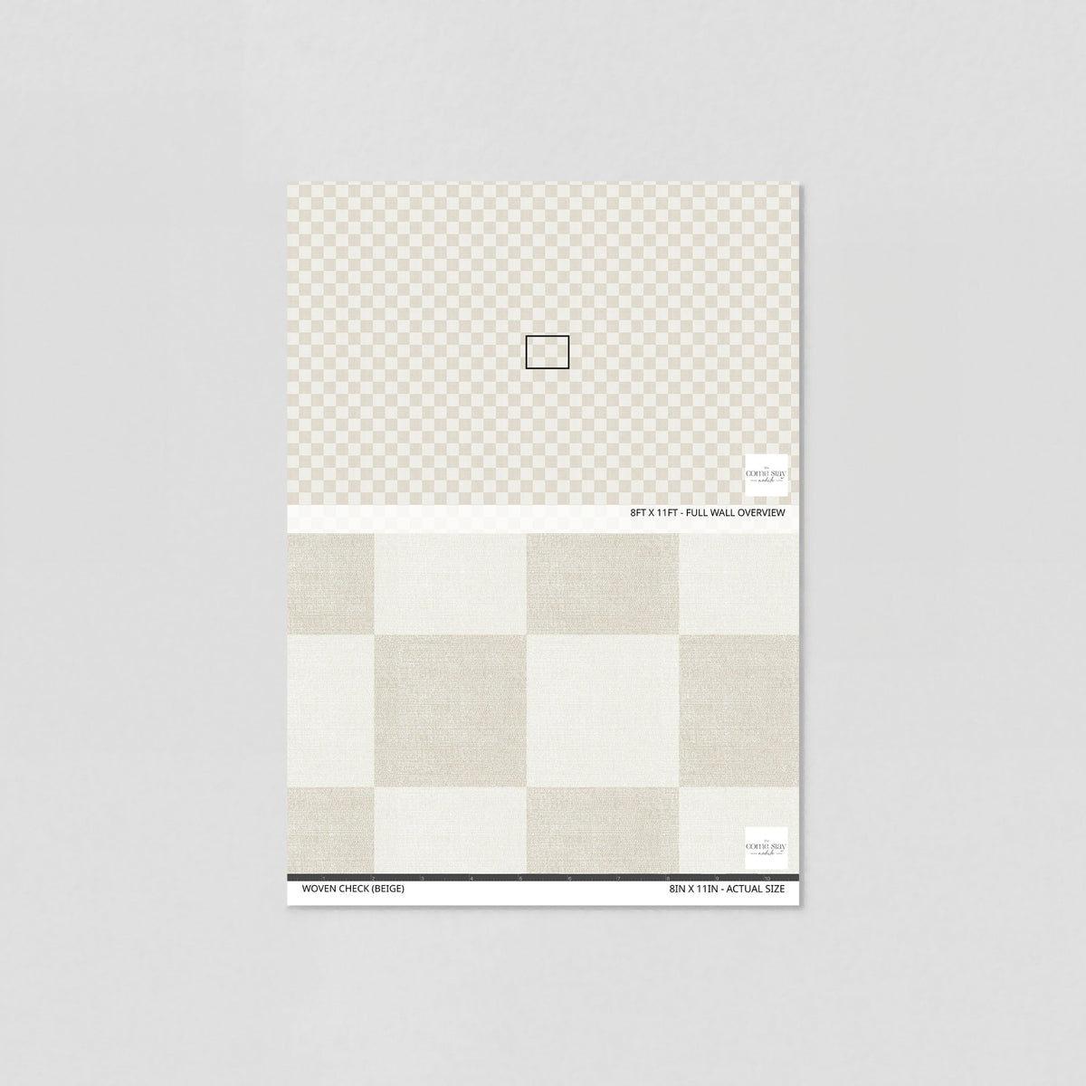 Woven Check (Beige) Wallpaper wallpaper photo 6