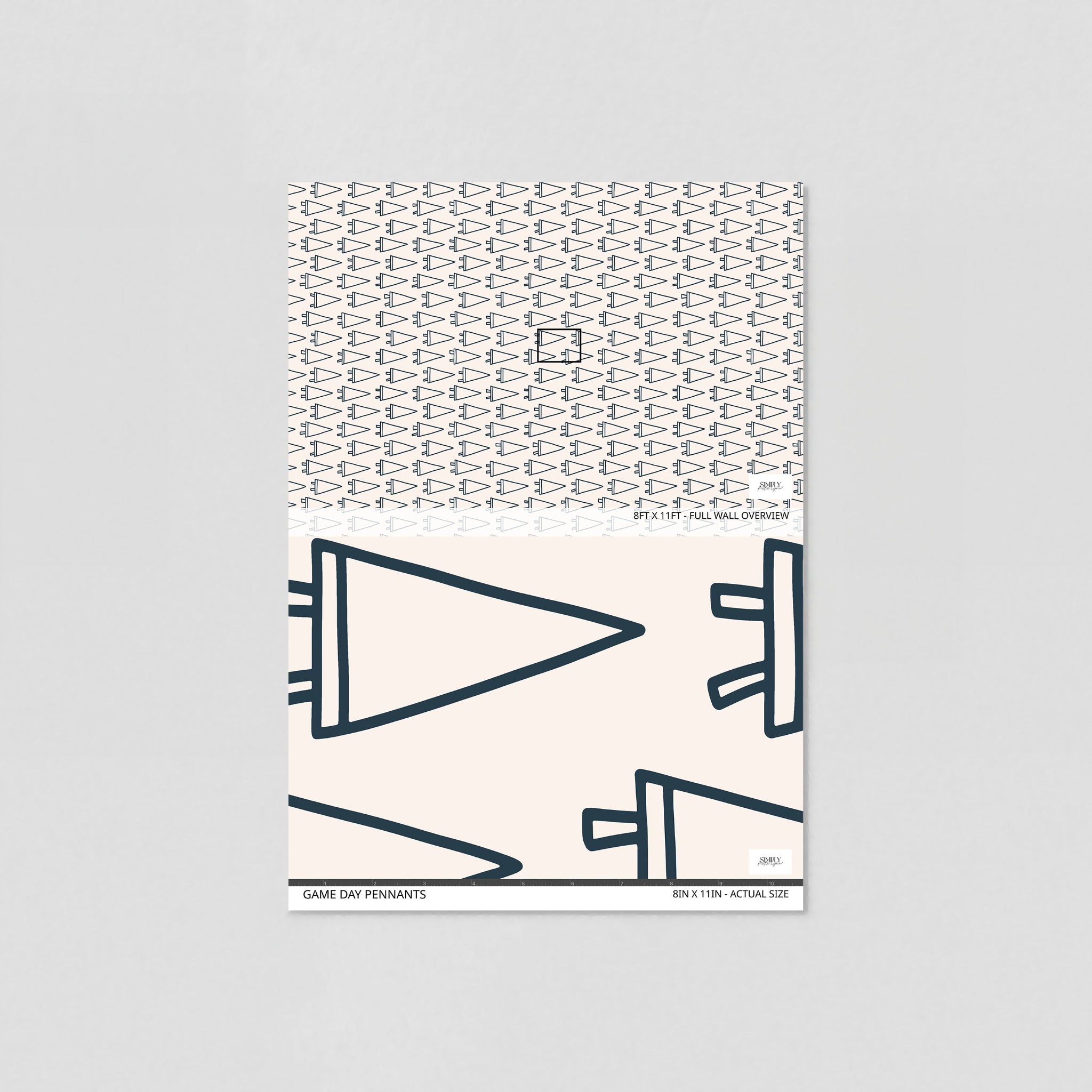 Game Day Pennants Wallpaper