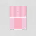 Sample of KitKat Blush Stripes Wallpaper