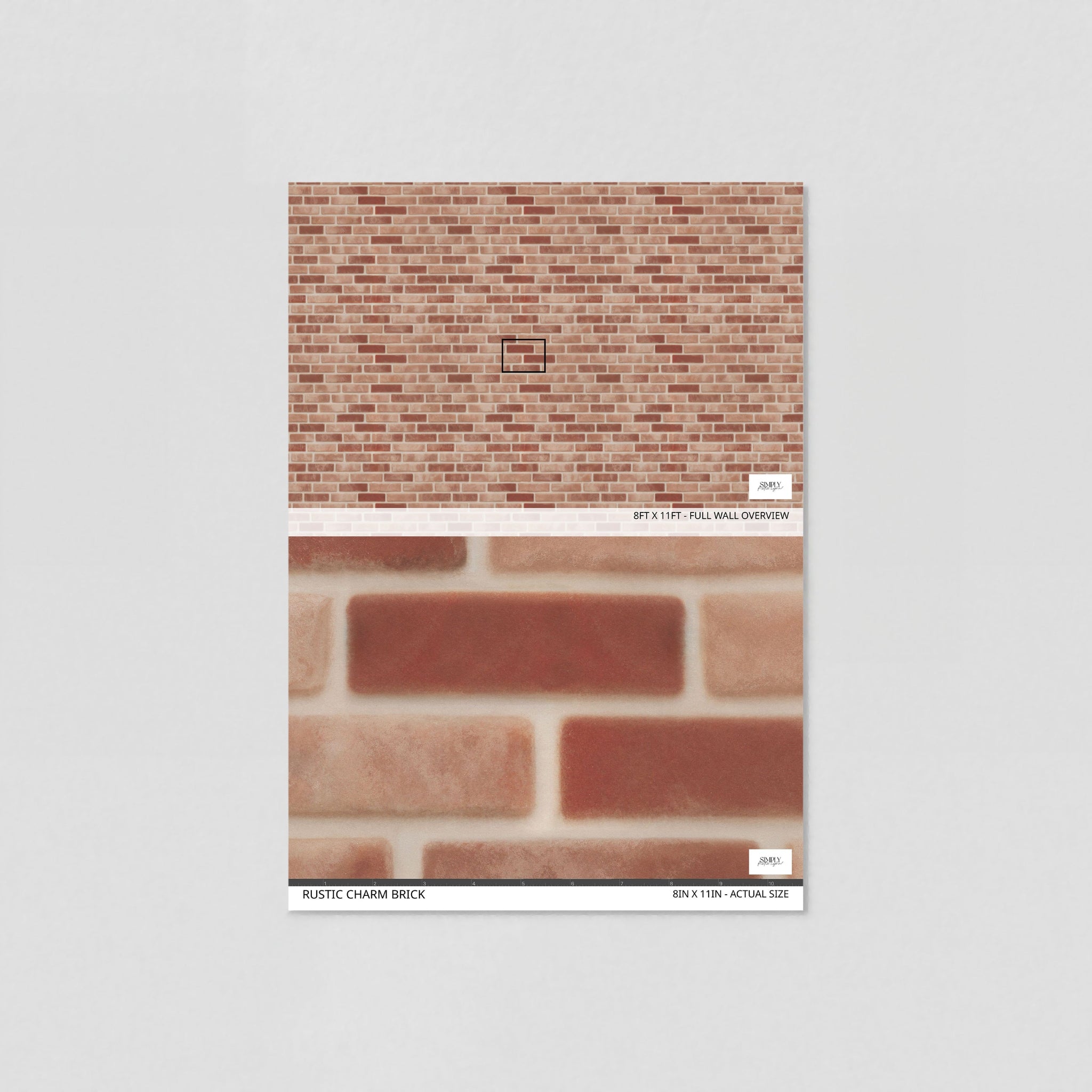 Rustic Charm Brick Wallpaper