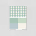 Sample of Simply Gingham Large (Green & Blue) Wallpaper