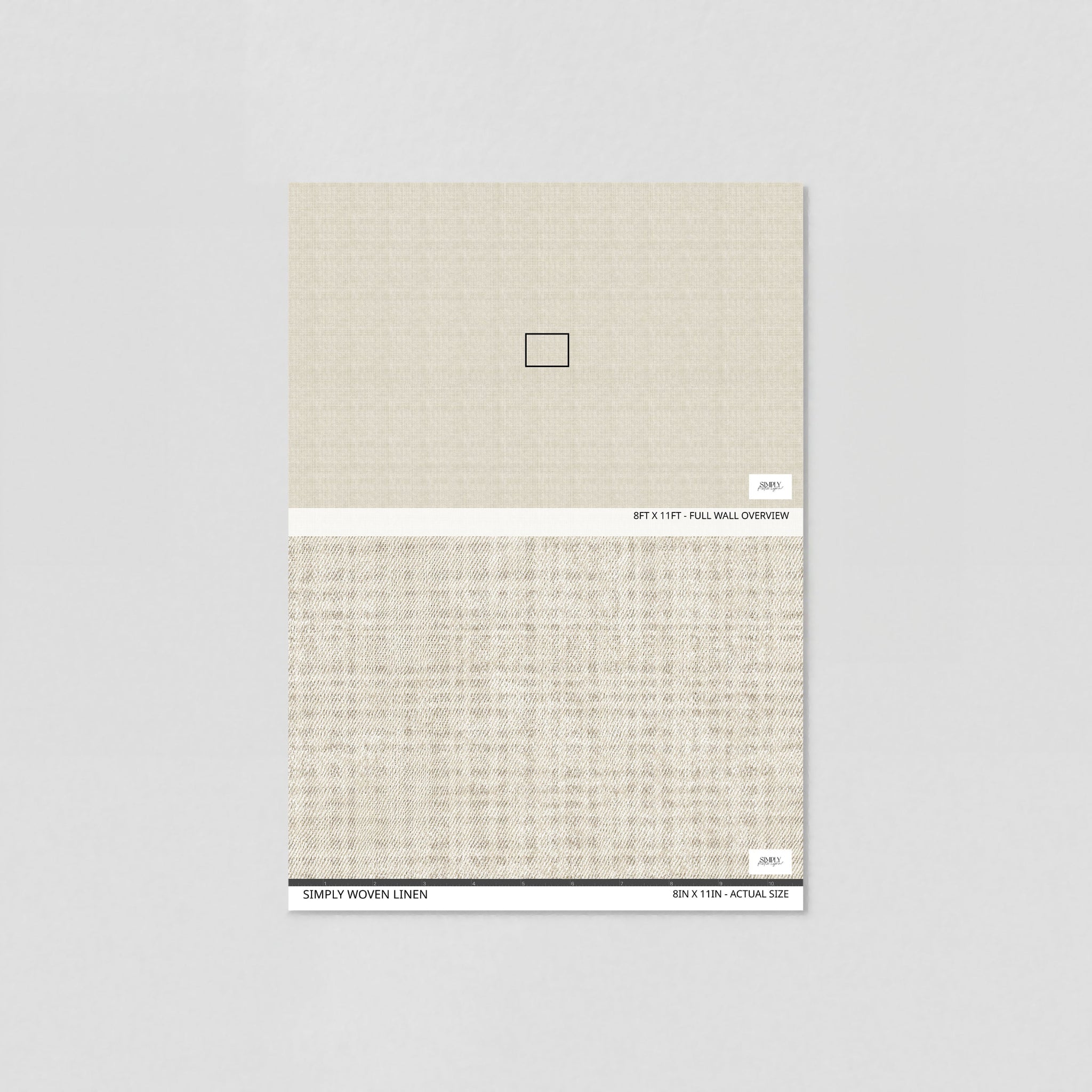 Simply Woven Linen Wallpaper