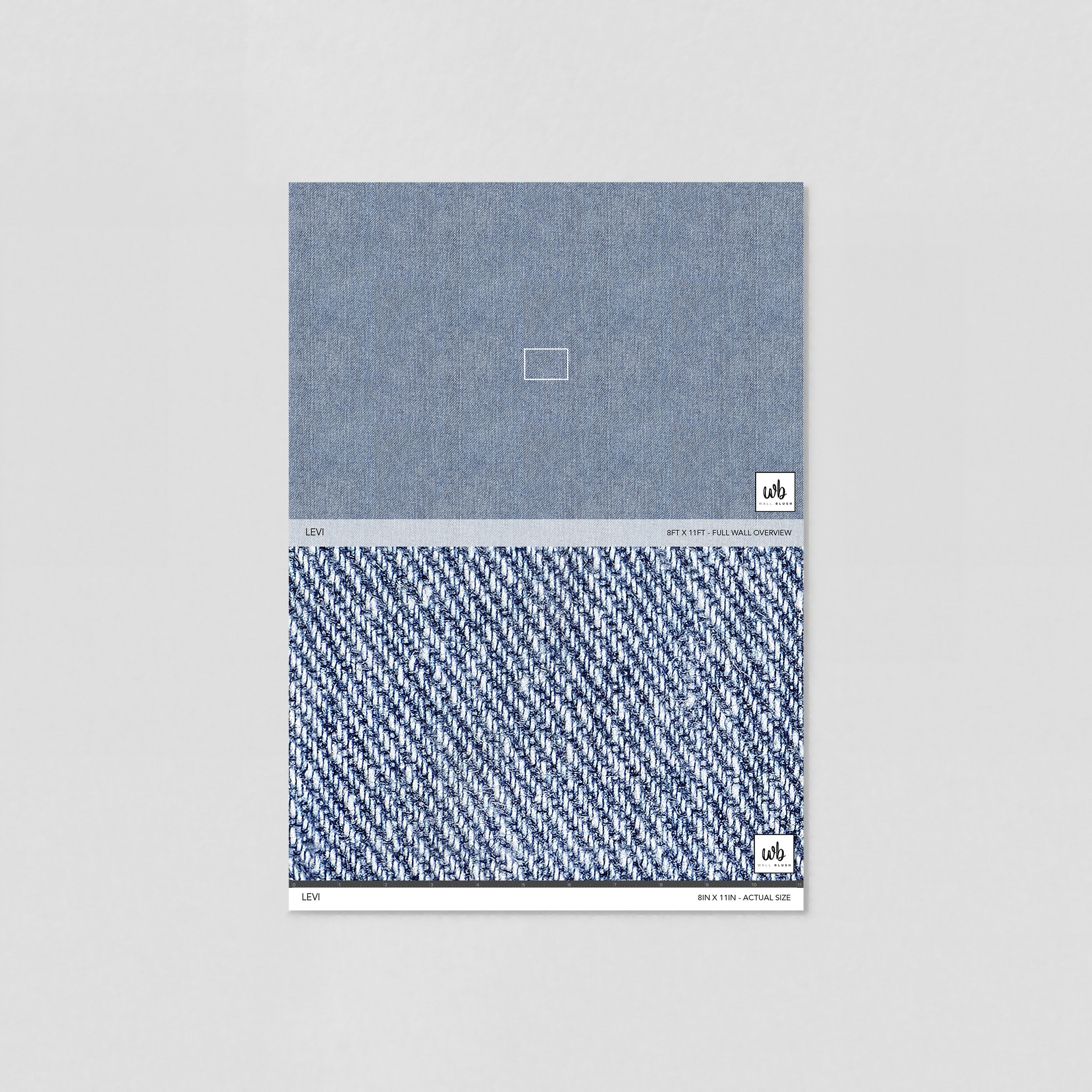 Levi Wallpaper - 10 FT H X 11 FT W LUXE