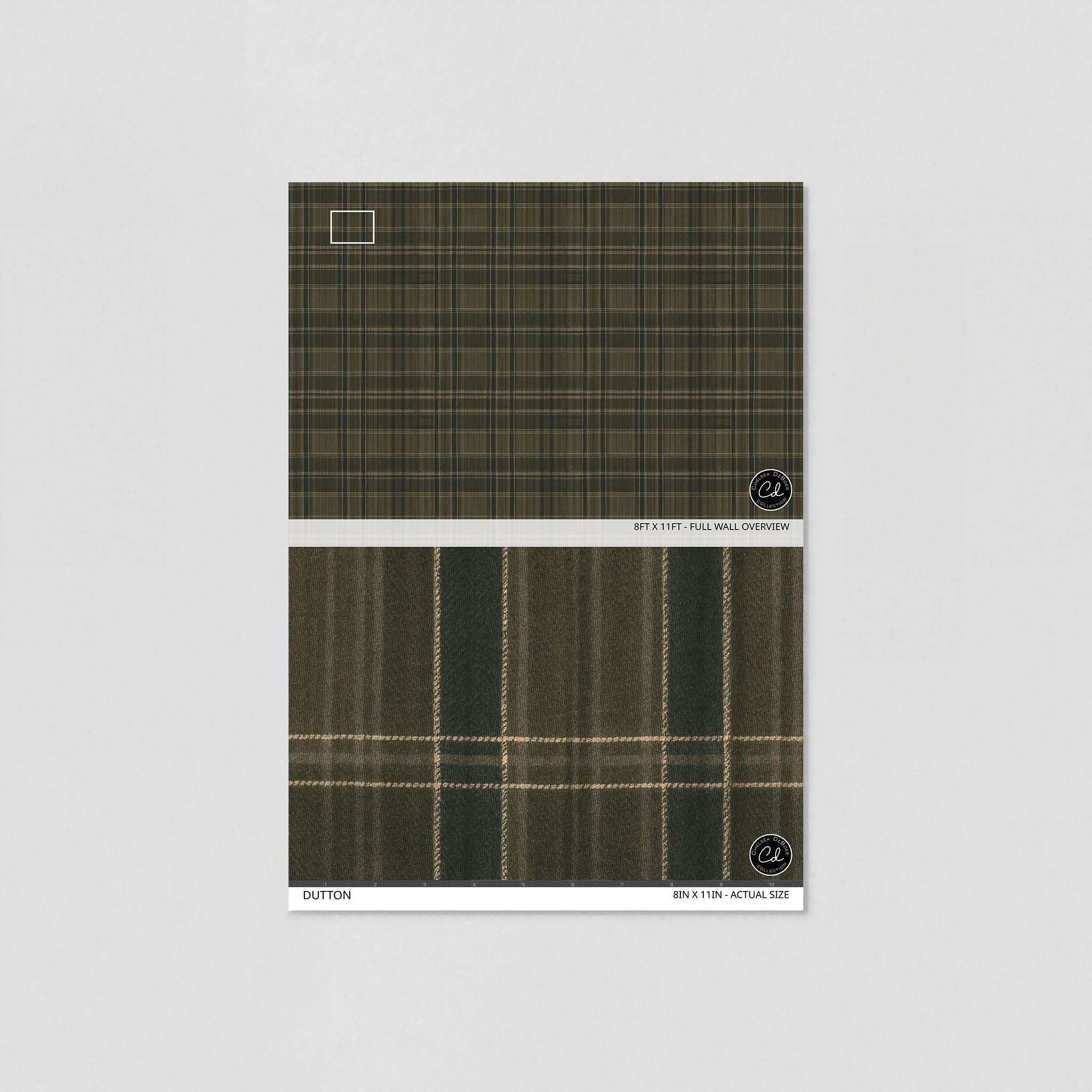 Dutton Wallpaper - 8 FT H X 14 FT W Luxe Peel and Stick