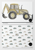 Sample of Wheels on Wheels Wallpaper