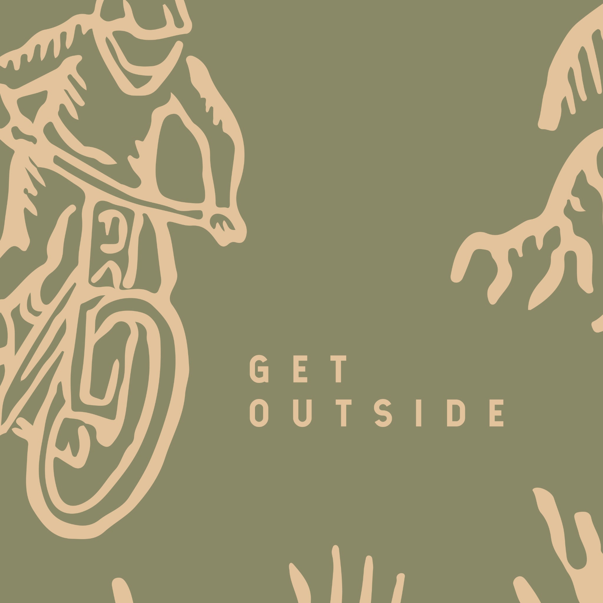 "Wall Blush 'Adventure Awaits (Green)' Wallpaper in a stylish modern room, accent wall focus"