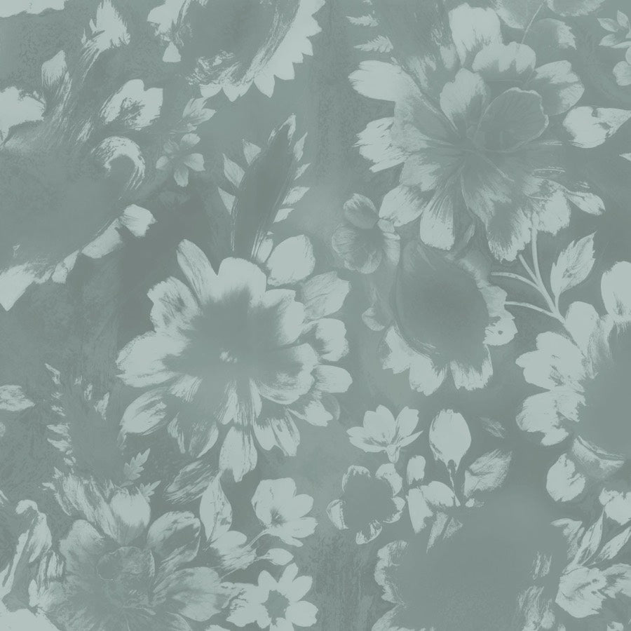 Midnight Bloom (Light Teal) wallpaper